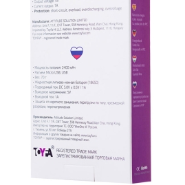 Портативное зарядное устройство A-toys 2400 mAh