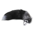 Пробка с хвостом Black &amp; White Fox