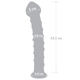 Фаллос из стекла Glas 10&quot; Mr. Swirly